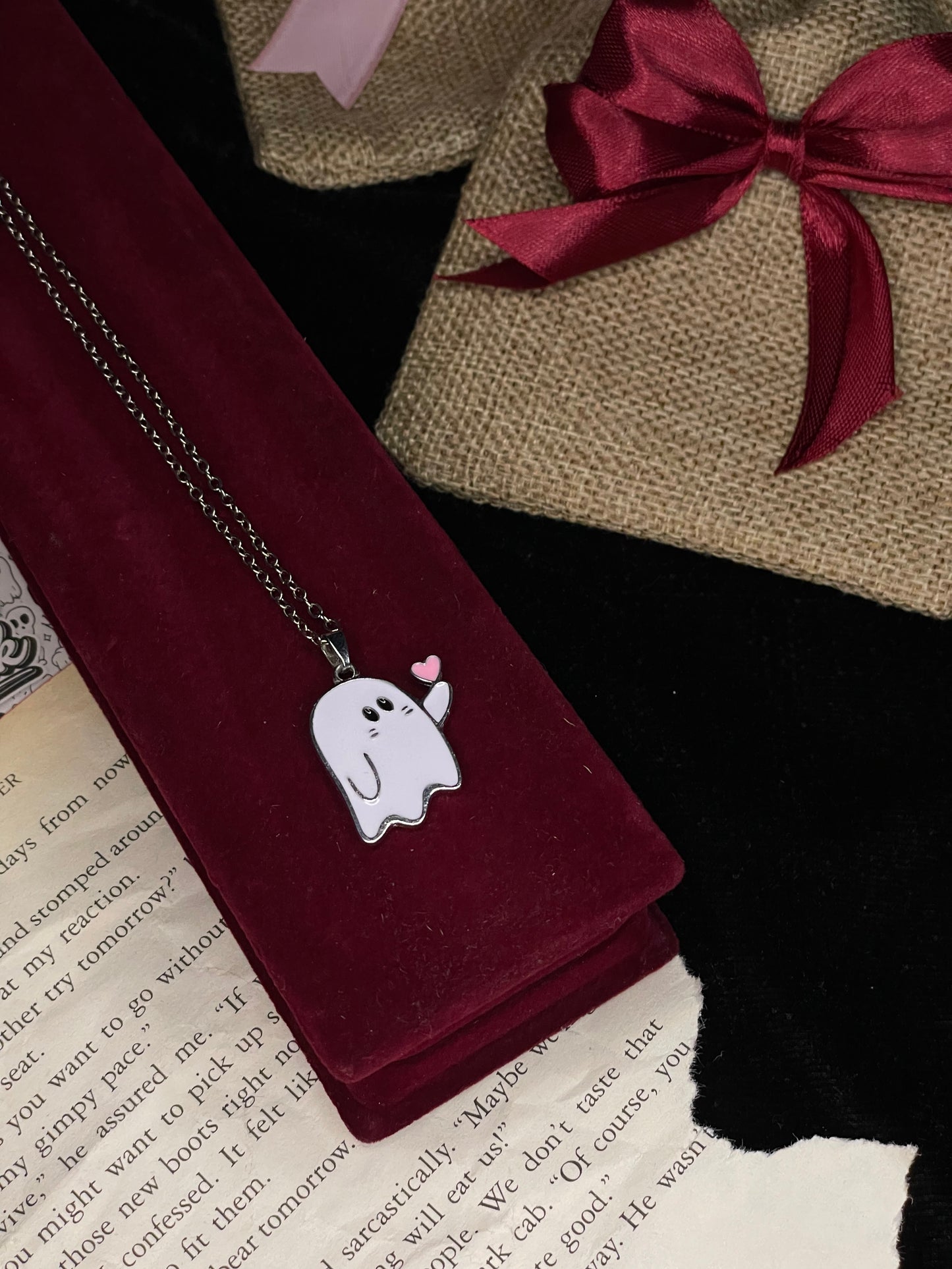 Little Boo of Love (White Ghost) Pendant