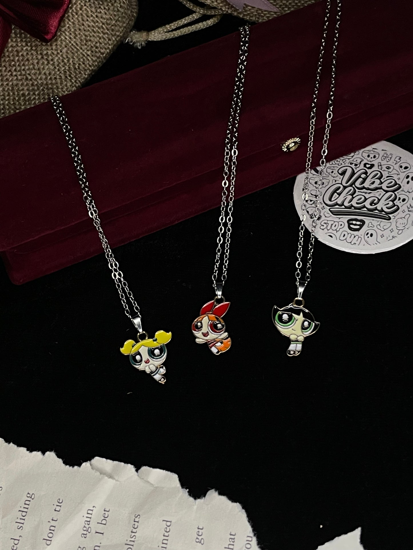 Power Puff Girls Pack Of 3 Pendant