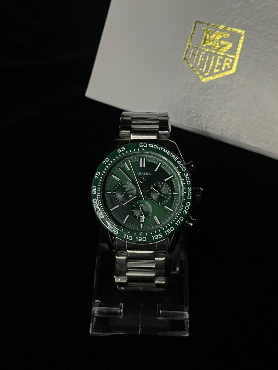TAG Heuer Carrera Chronograph (44mm)with a Green Dial