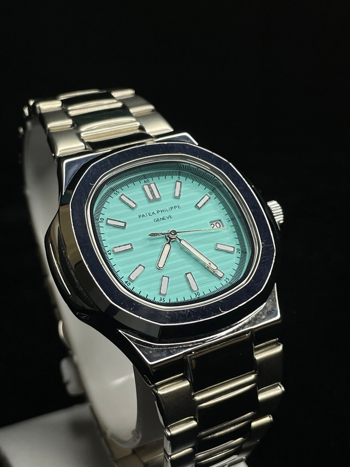 Patek Philippe Nautilus Tiffany Blue Dial Stainless Steel