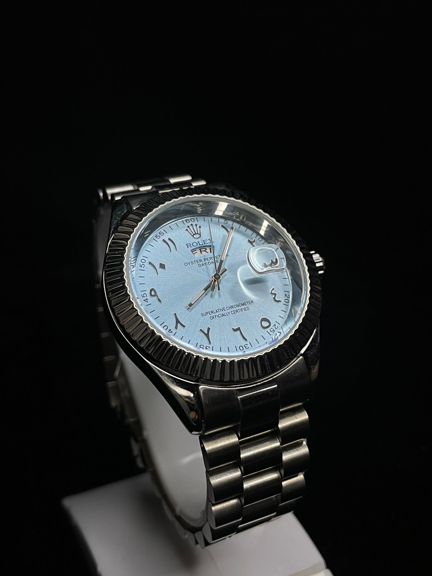 Rolex Day-Date 40 Ice Blue Dial (Arabic Numerals)