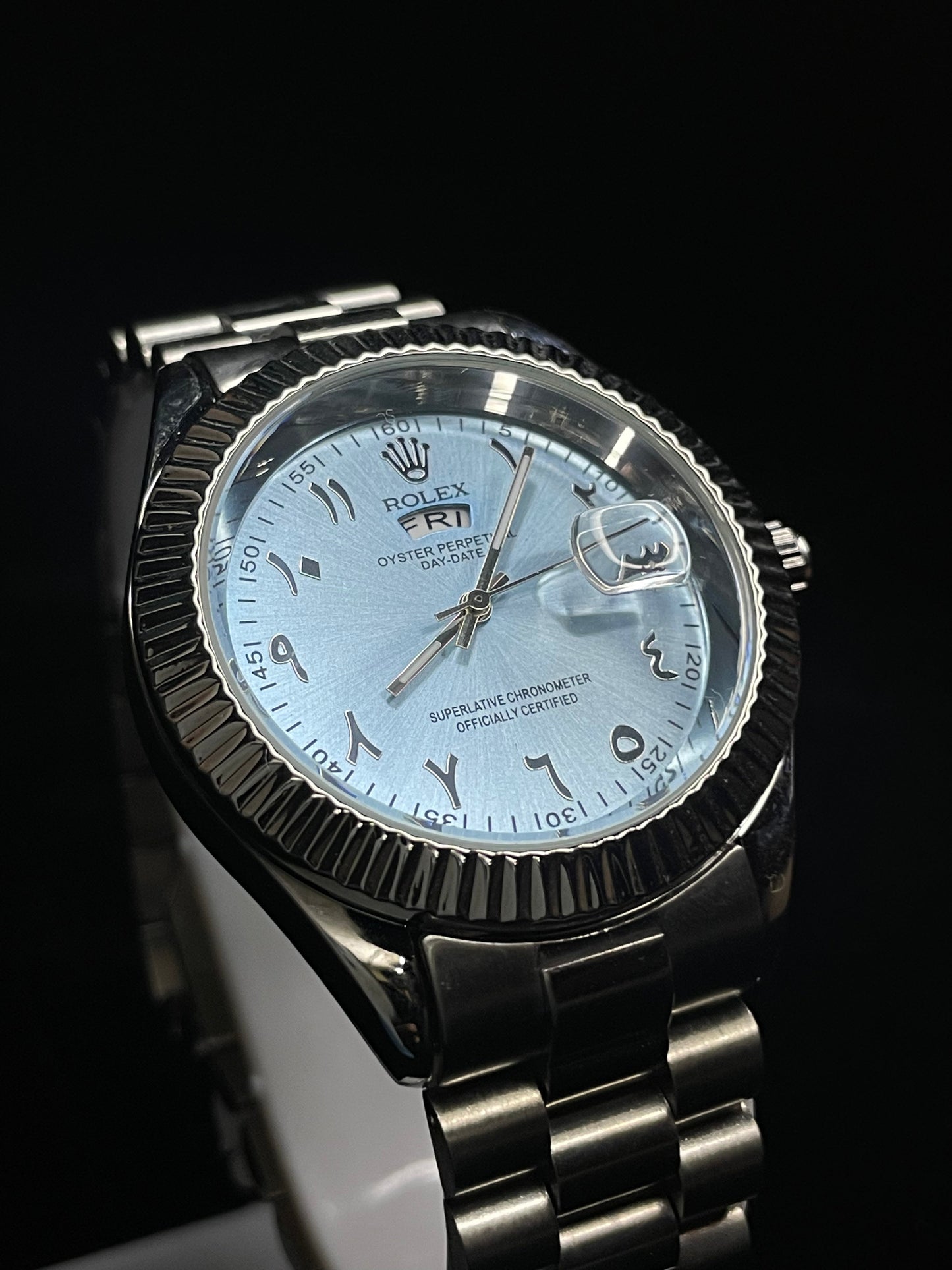 Rolex Day-Date 40 Ice Blue Dial (Arabic Numerals)