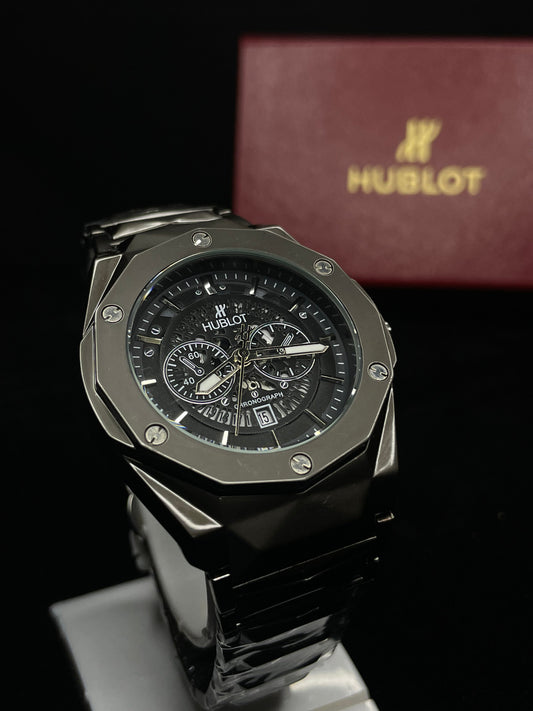 Hublot Skeleton Chronograph – Titanium Black Bracelet