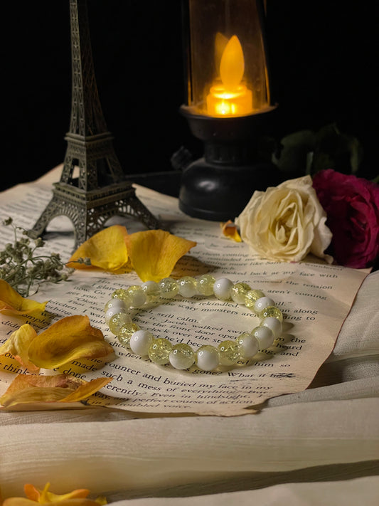 Light Yellow and White Bracelet