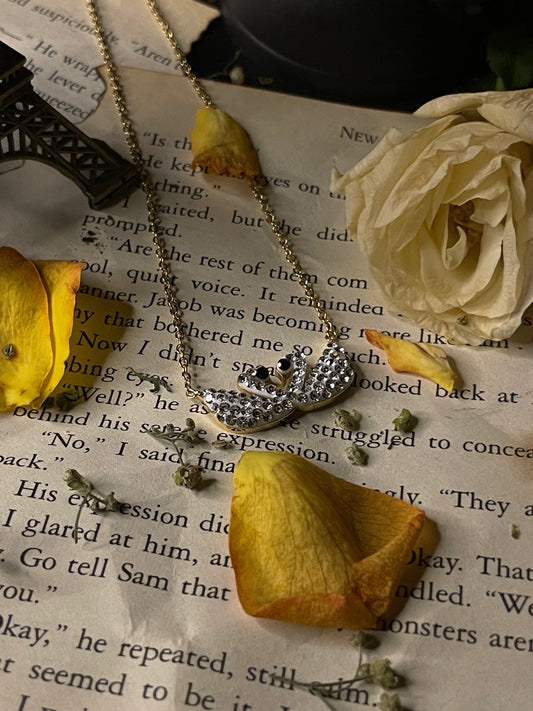 Crystal Swan Pendant