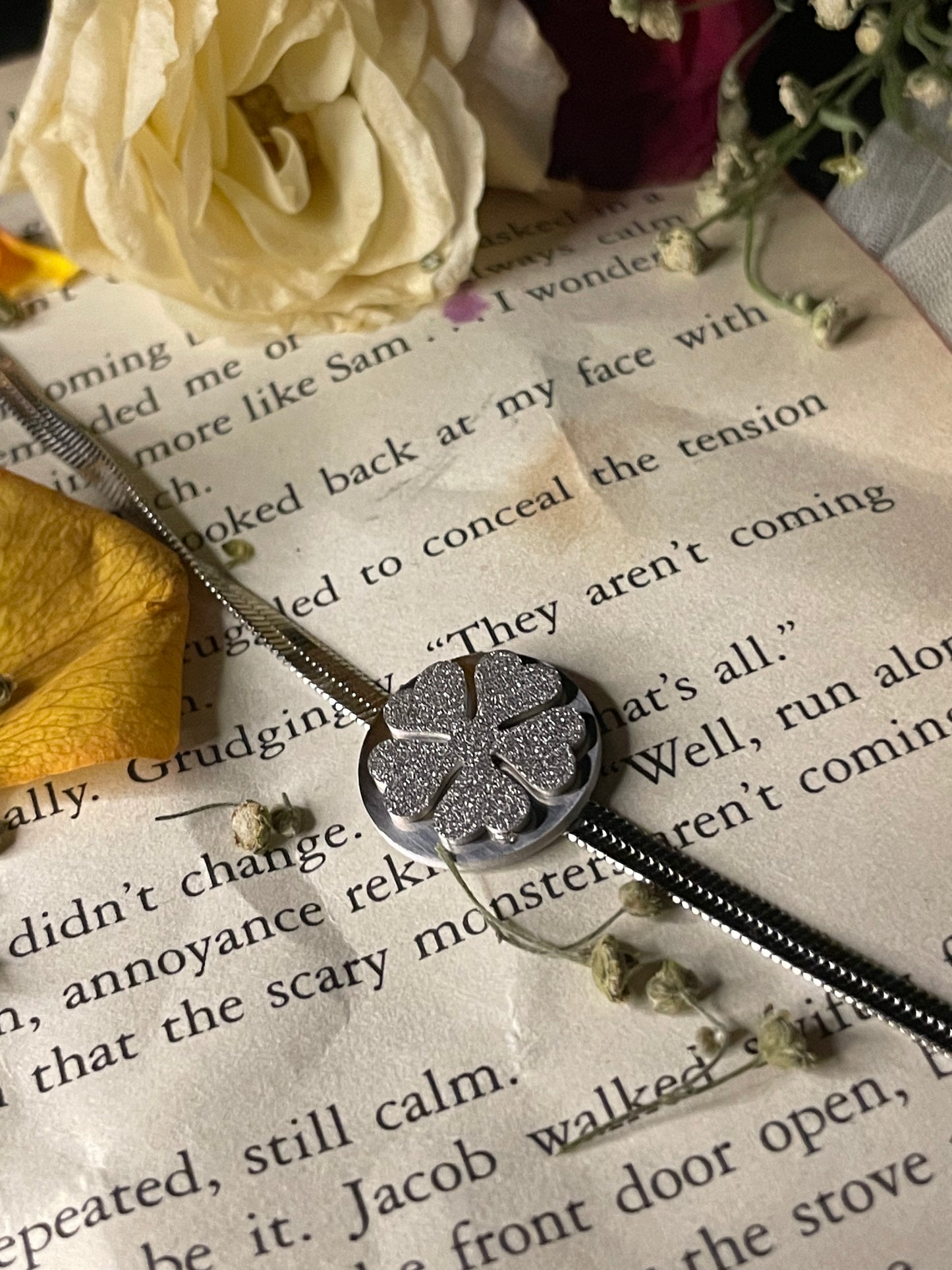 Twilight Trefoil Four-Leaf Clover Luck Bracelet