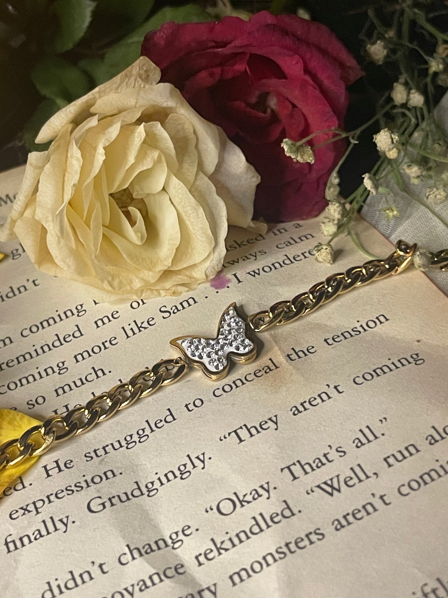 Dior's Secret Butterfly Charm Chain Bracelet
