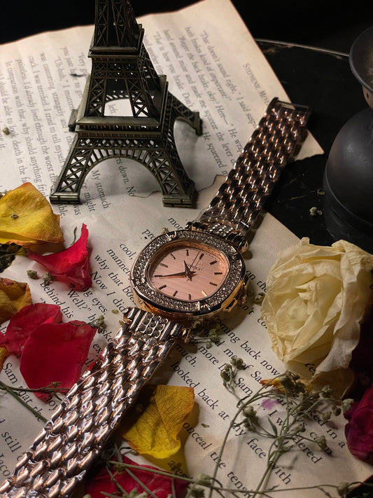 Gucci Rose Gold- Diamond Dial (Chain-Strap)