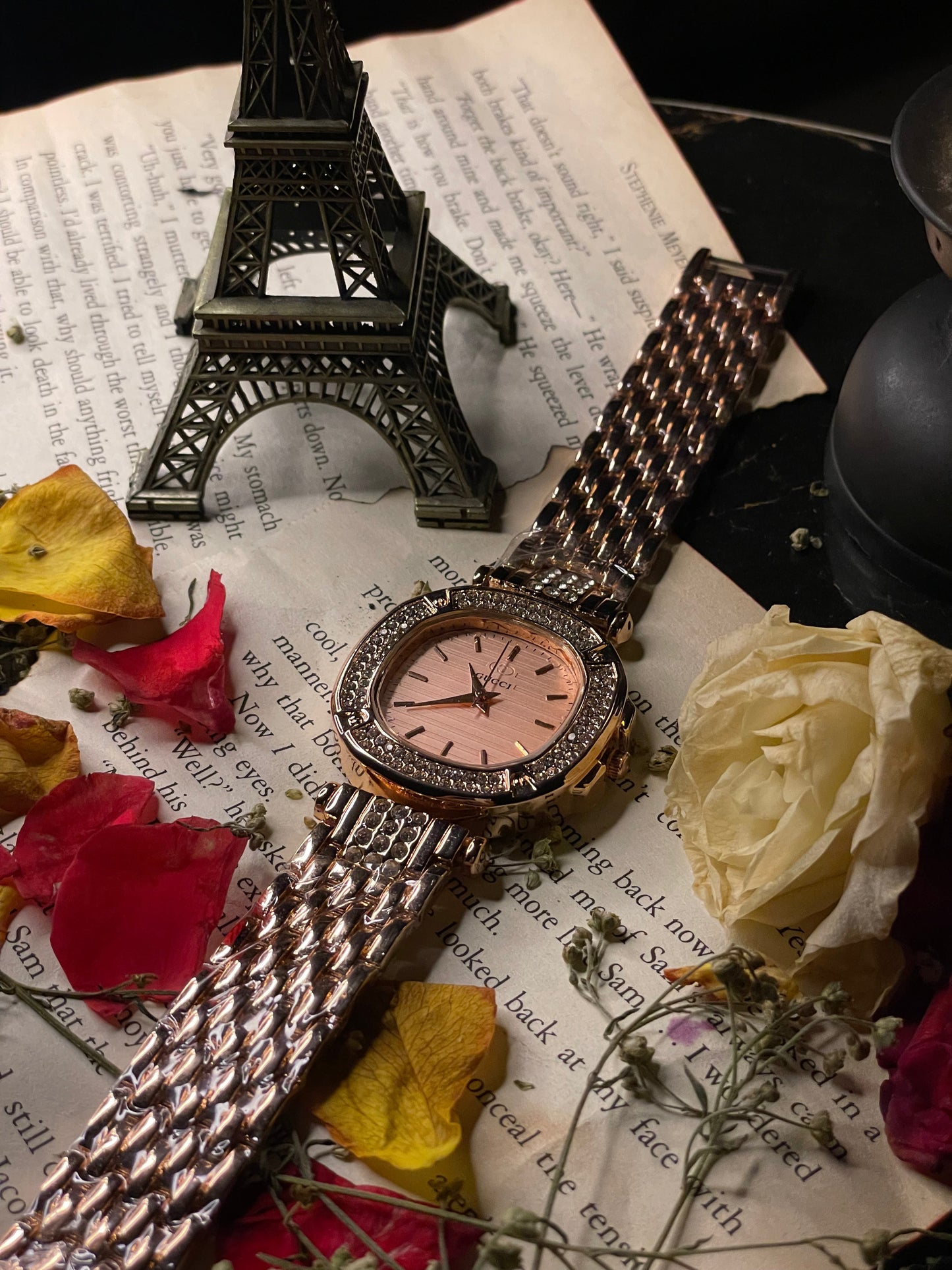 Gucci Rose Gold- Diamond Dial (Chain-Strap)