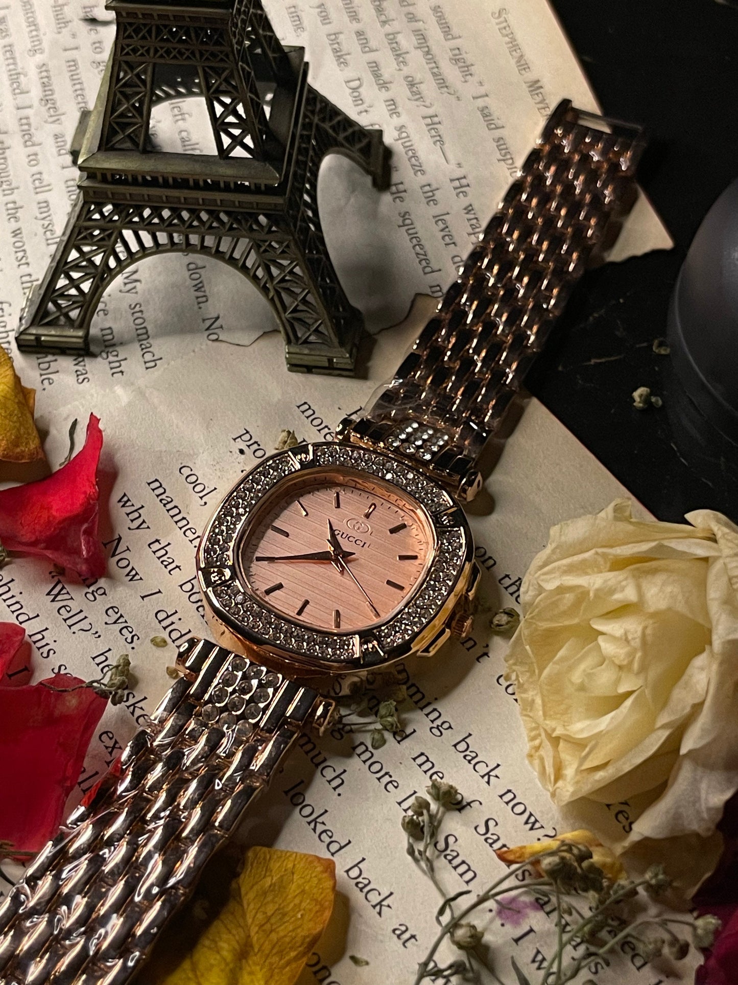 Gucci Rose Gold- Diamond Dial (Chain-Strap)