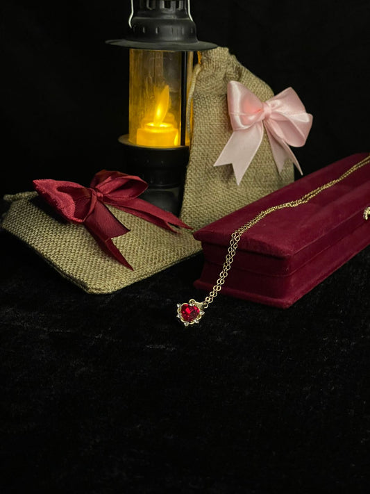 Ruby Heart Necklace
