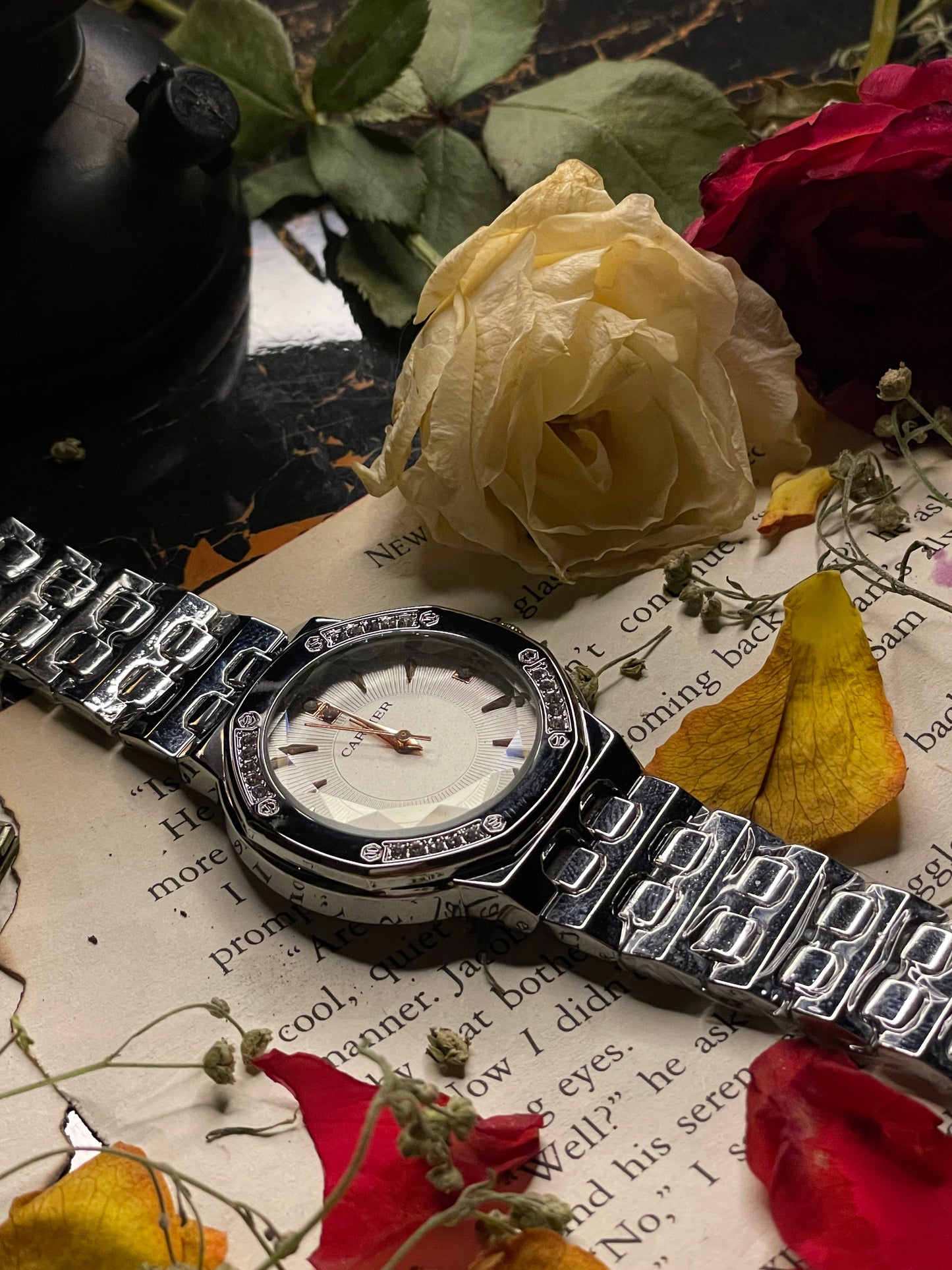 Cartier Premium Diamond Cut (Silver Chain)