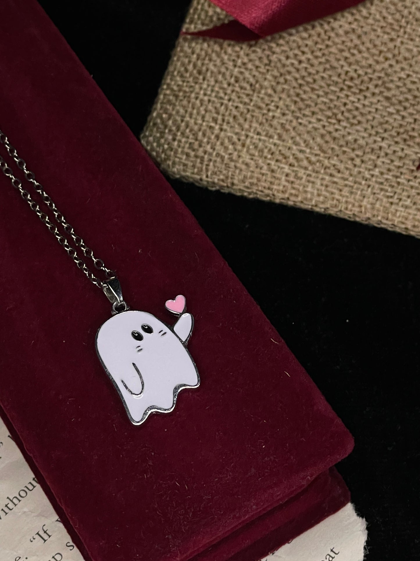Little Boo of Love (White Ghost) Pendant