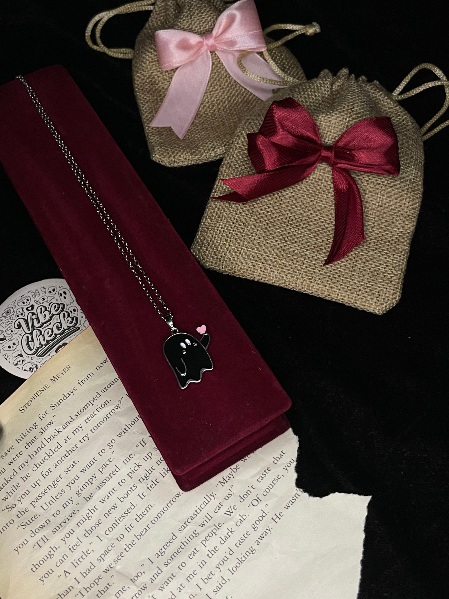 Little Boo Of Love (Black Ghost) Pendant