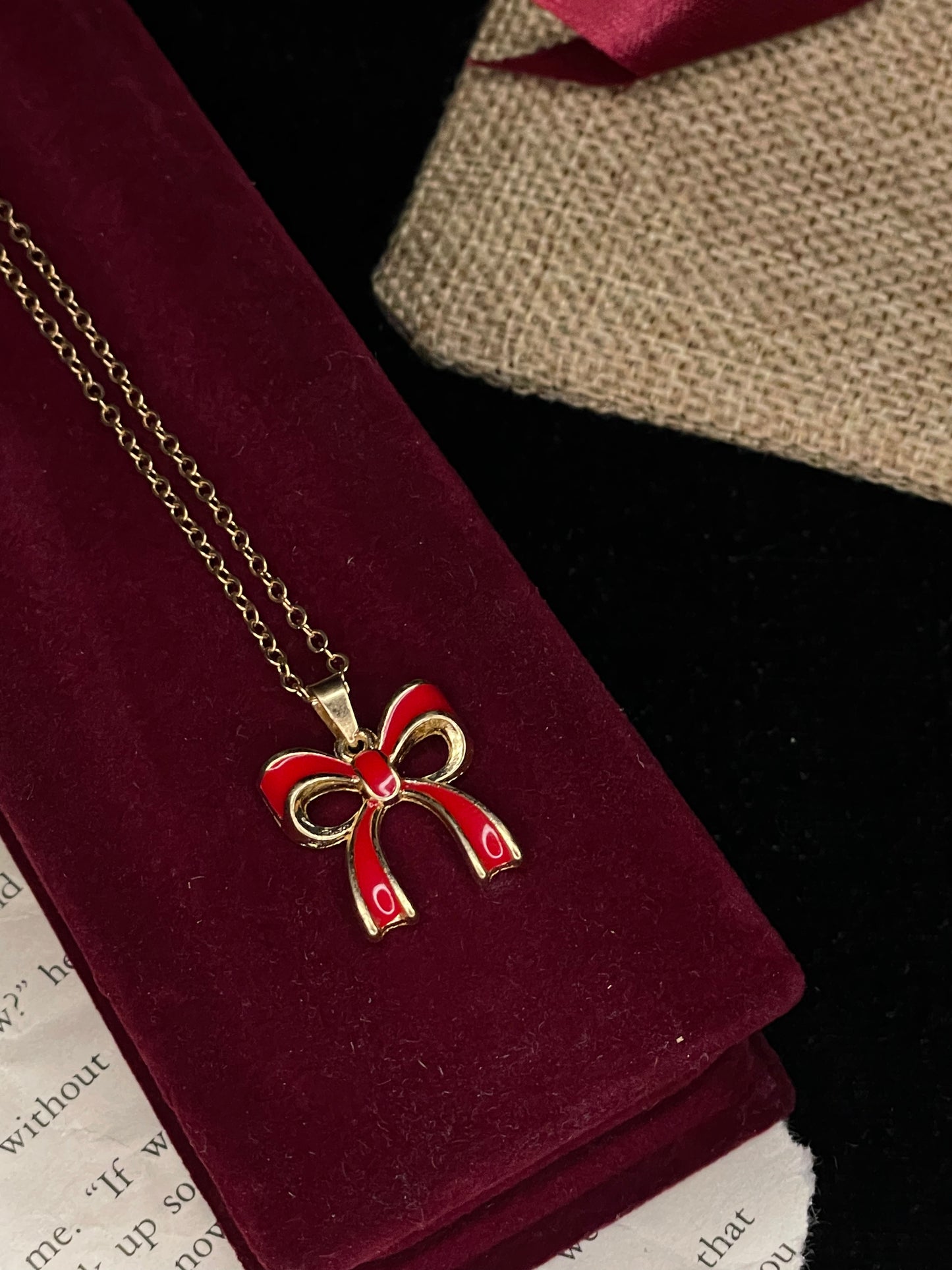 Sweet Ribbon Charm Pendant