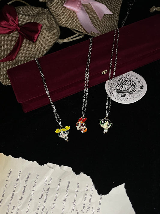Power Puff Girls Pack Of 3 Pendant