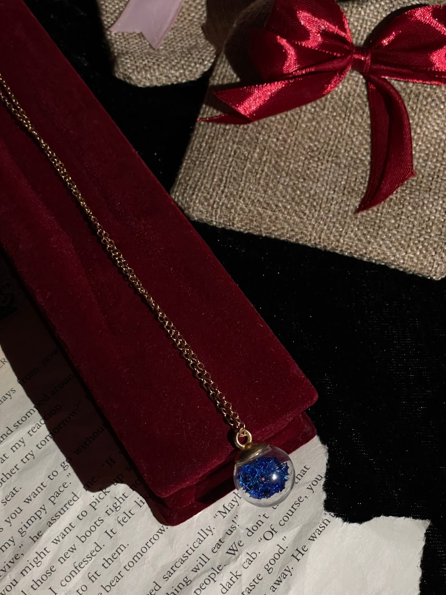 Stardust Globe Pendant (Blue)