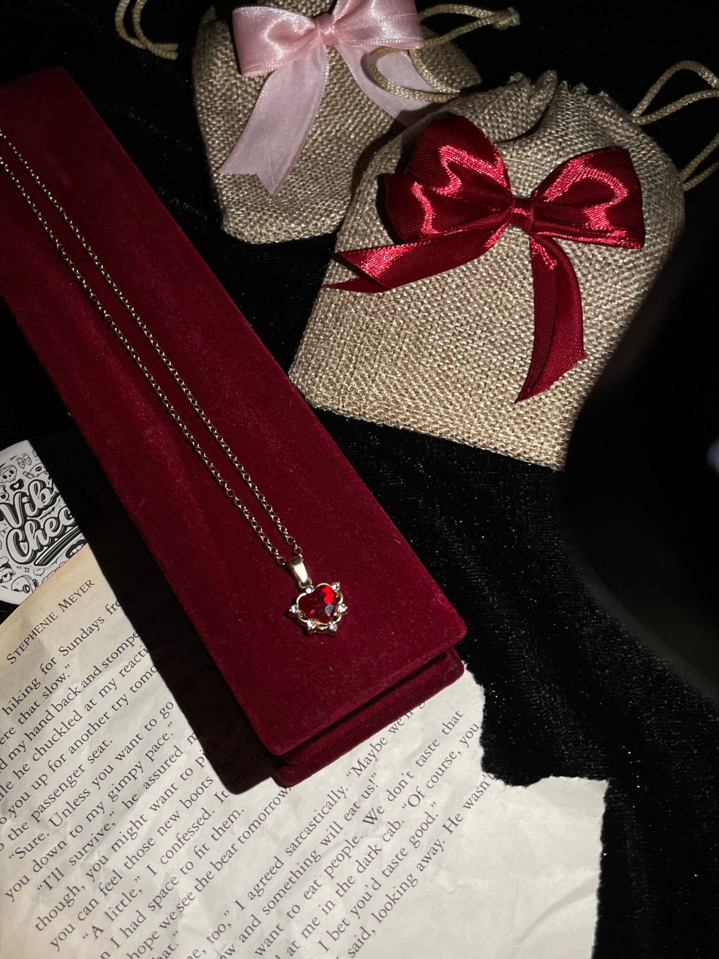 Ruby Heart Necklace