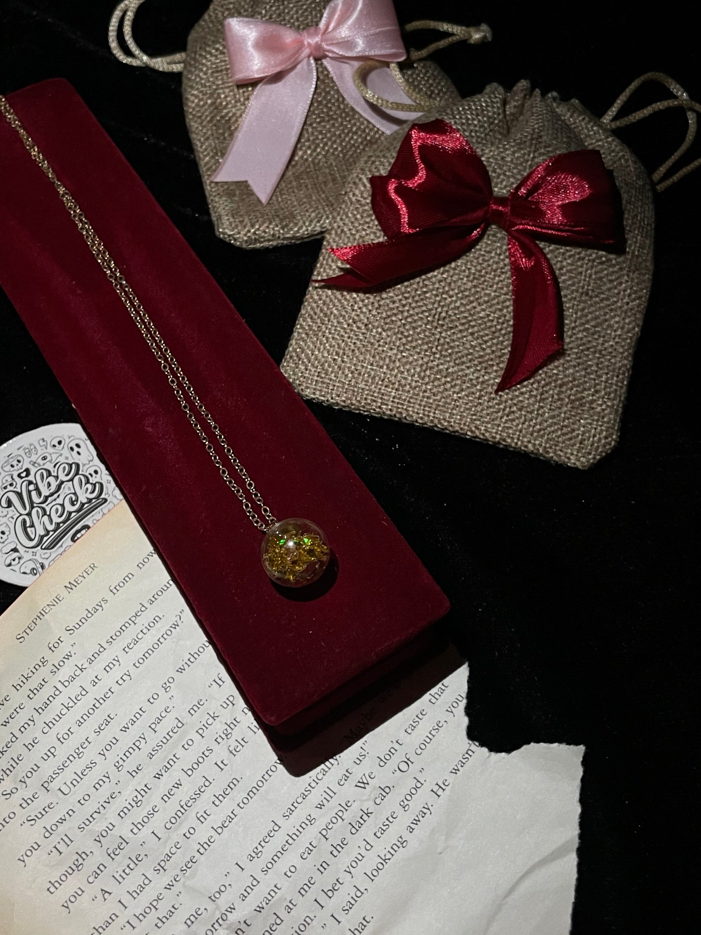 Stardust Globe Pendant (Golden)