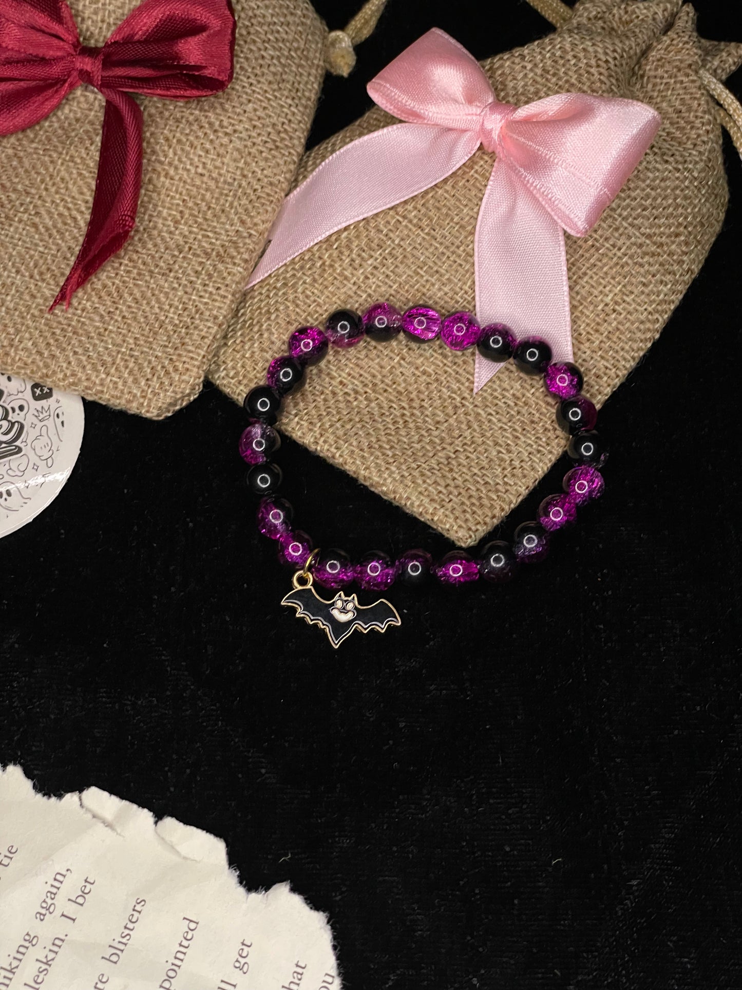 Purple Goth Bracelet