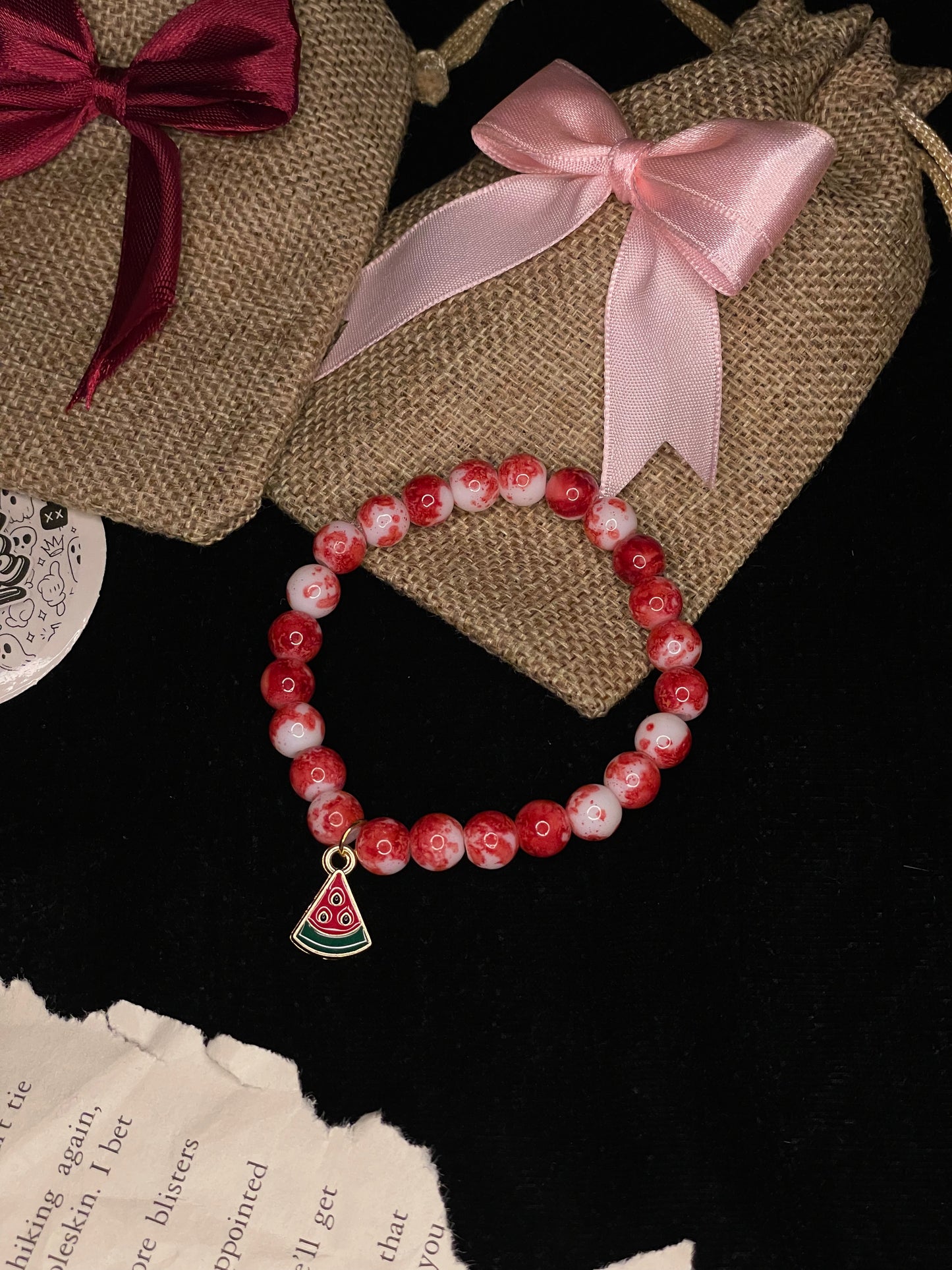 Watermelon Gem Bracelet
