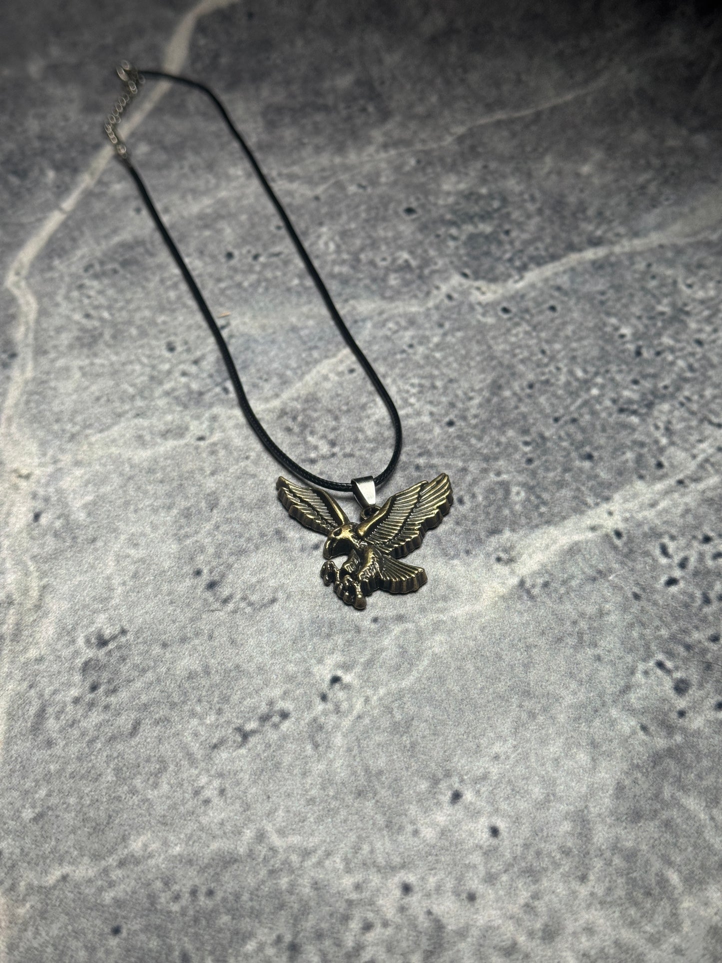 Eagle Spirit Bronze Freedom Pendant Necklace