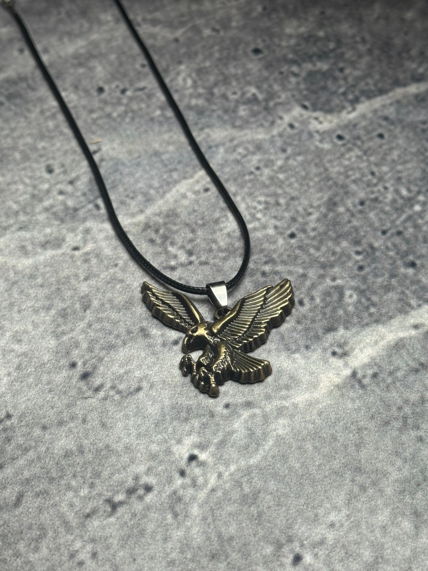Eagle Spirit Bronze Freedom Pendant Necklace