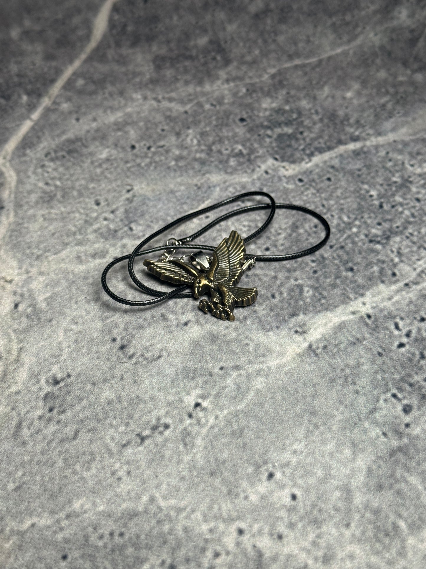 Eagle Spirit Bronze Freedom Pendant Necklace