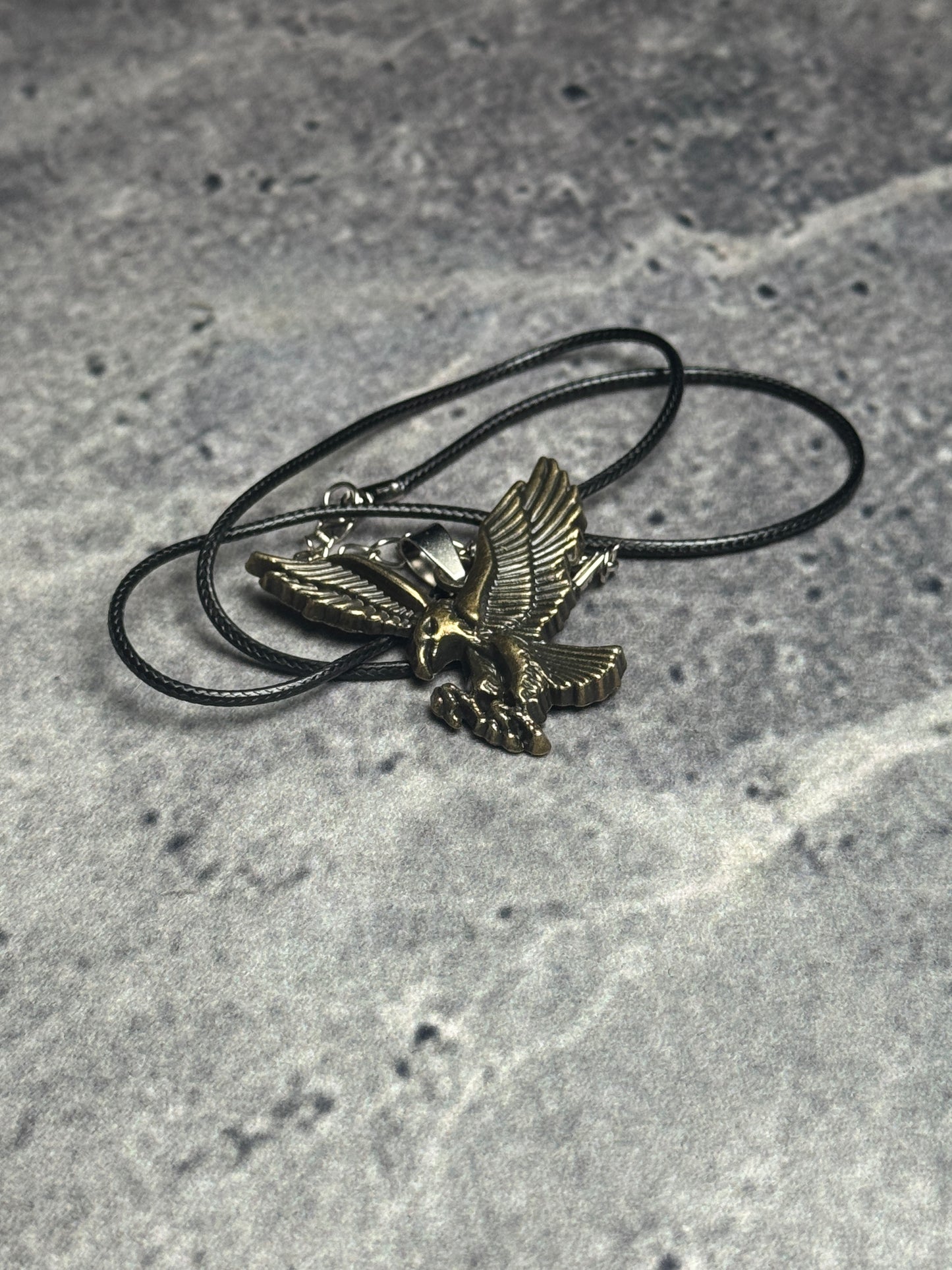 Eagle Spirit Bronze Freedom Pendant Necklace