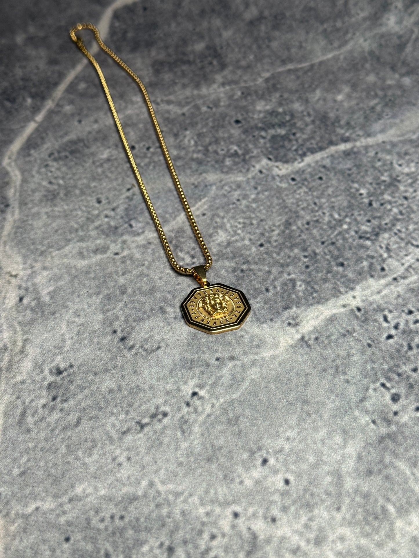 Medusa Mythos & Imperial Lion Silver & Golden Pendant Necklaces