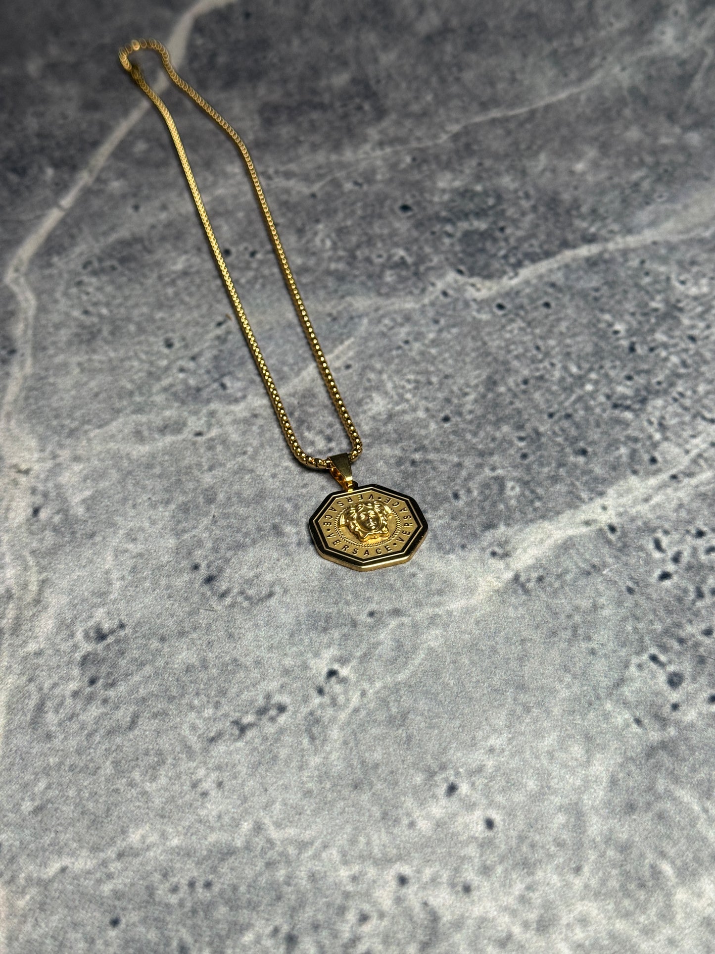 Medusa Mythos & Imperial Lion Silver & Golden Pendant Necklaces