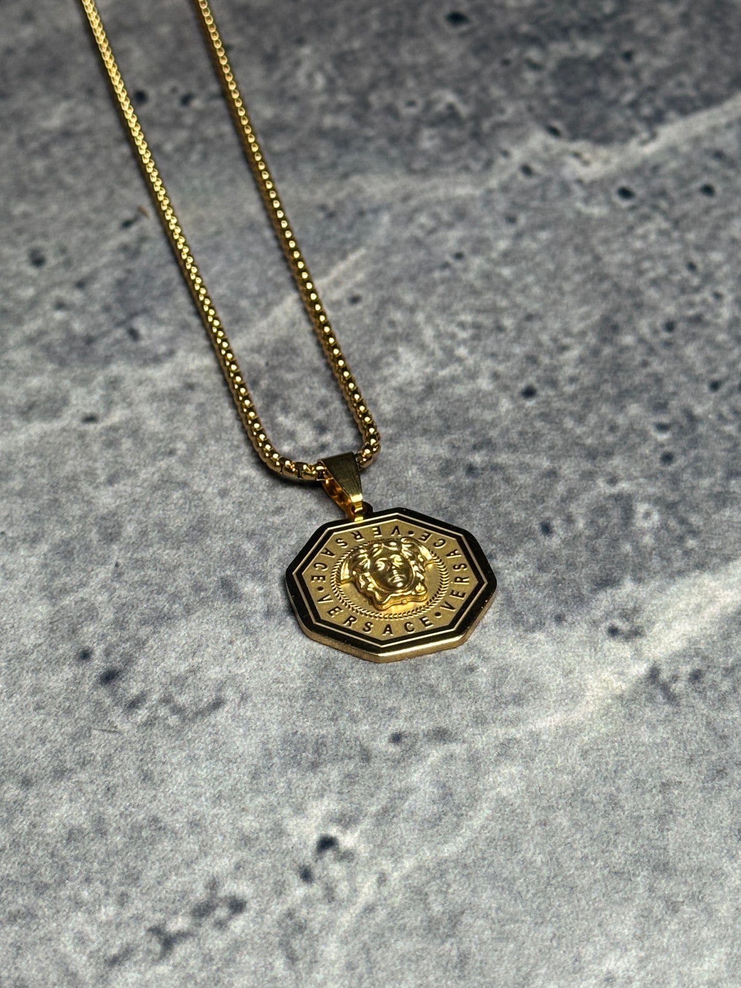 Medusa Mythos & Imperial Lion Silver & Golden Pendant Necklaces