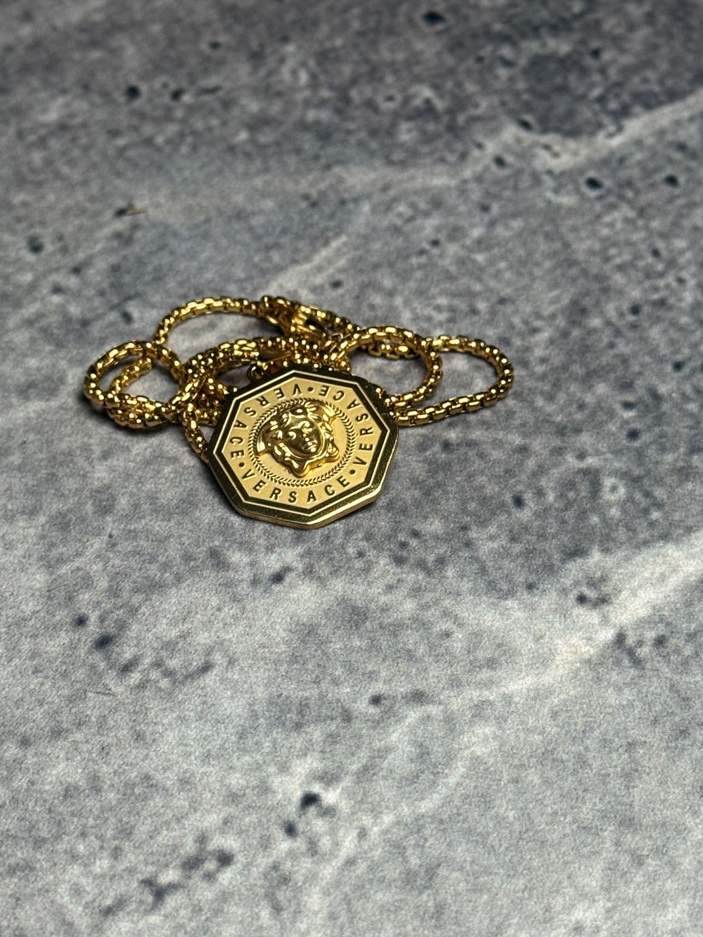 Medusa Mythos & Imperial Lion Silver & Golden Pendant Necklaces