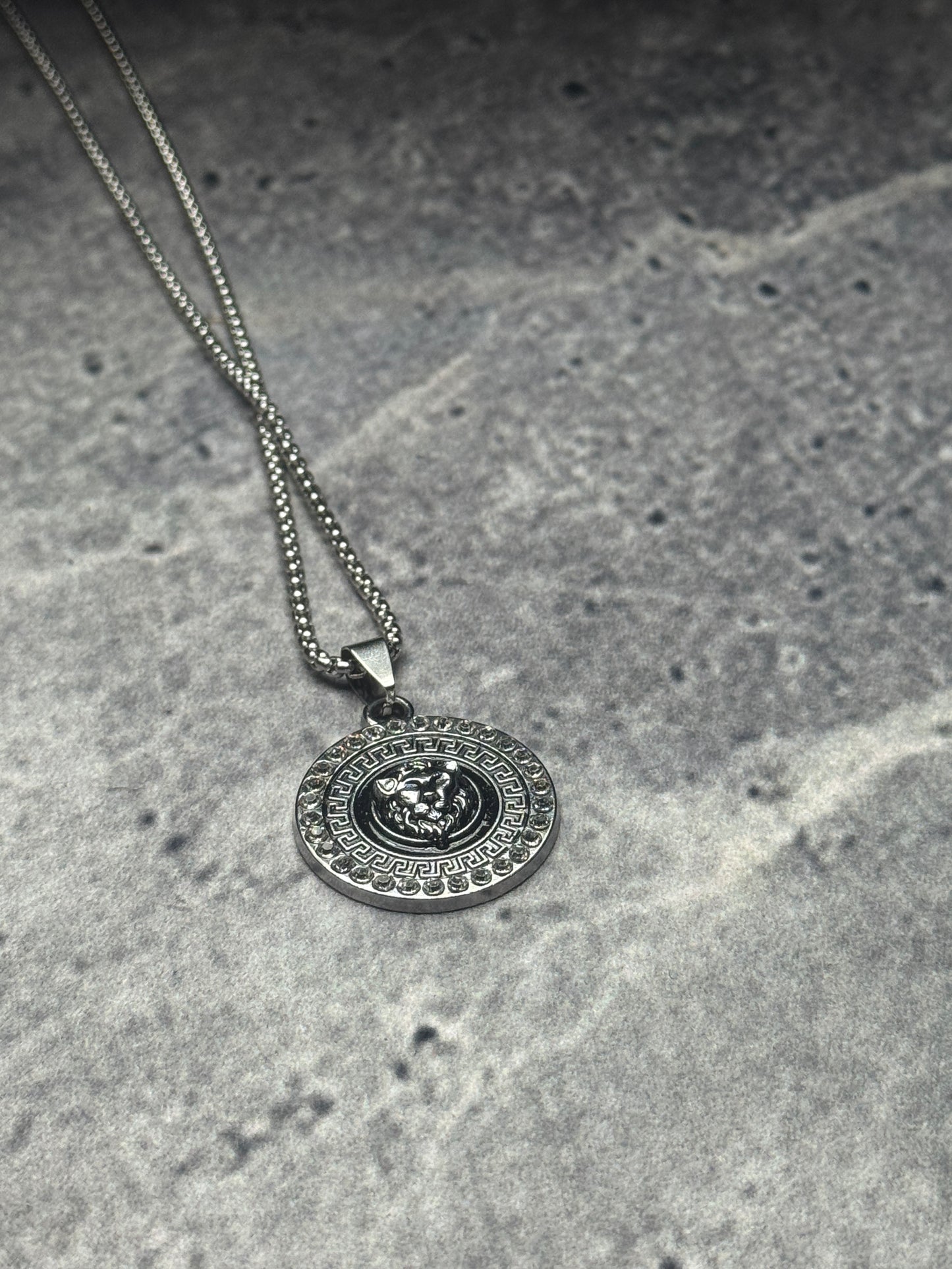 Medusa Mythos & Imperial Lion Silver & Golden Pendant Necklaces