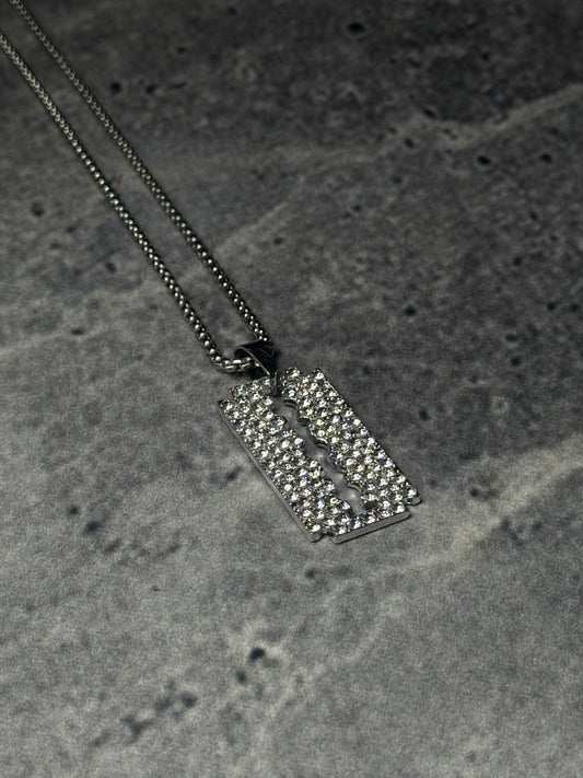 Iced-Out Blade Pendant
