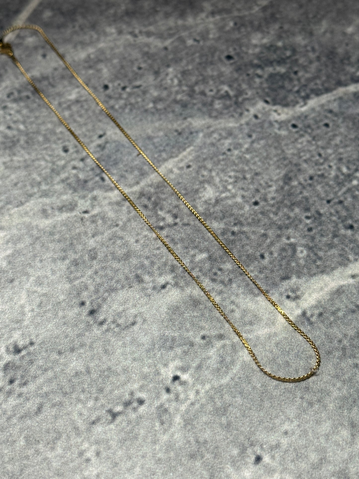 Gold-Tone Spiga Chain Necklace