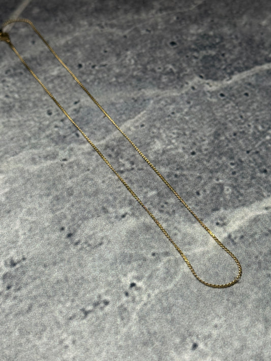Gold-Tone Spiga Chain Necklace