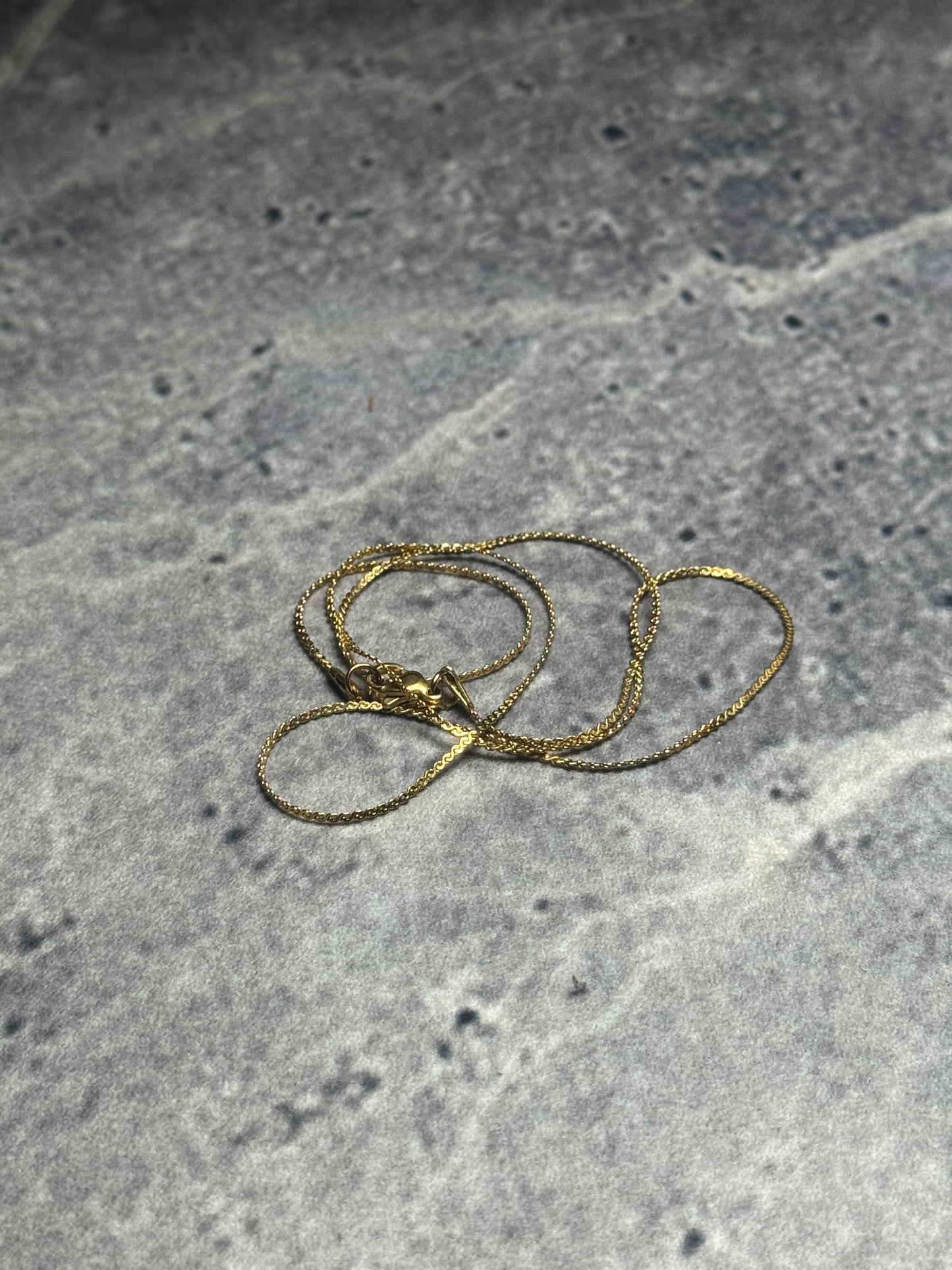 Gold-Tone Spiga Chain Necklace