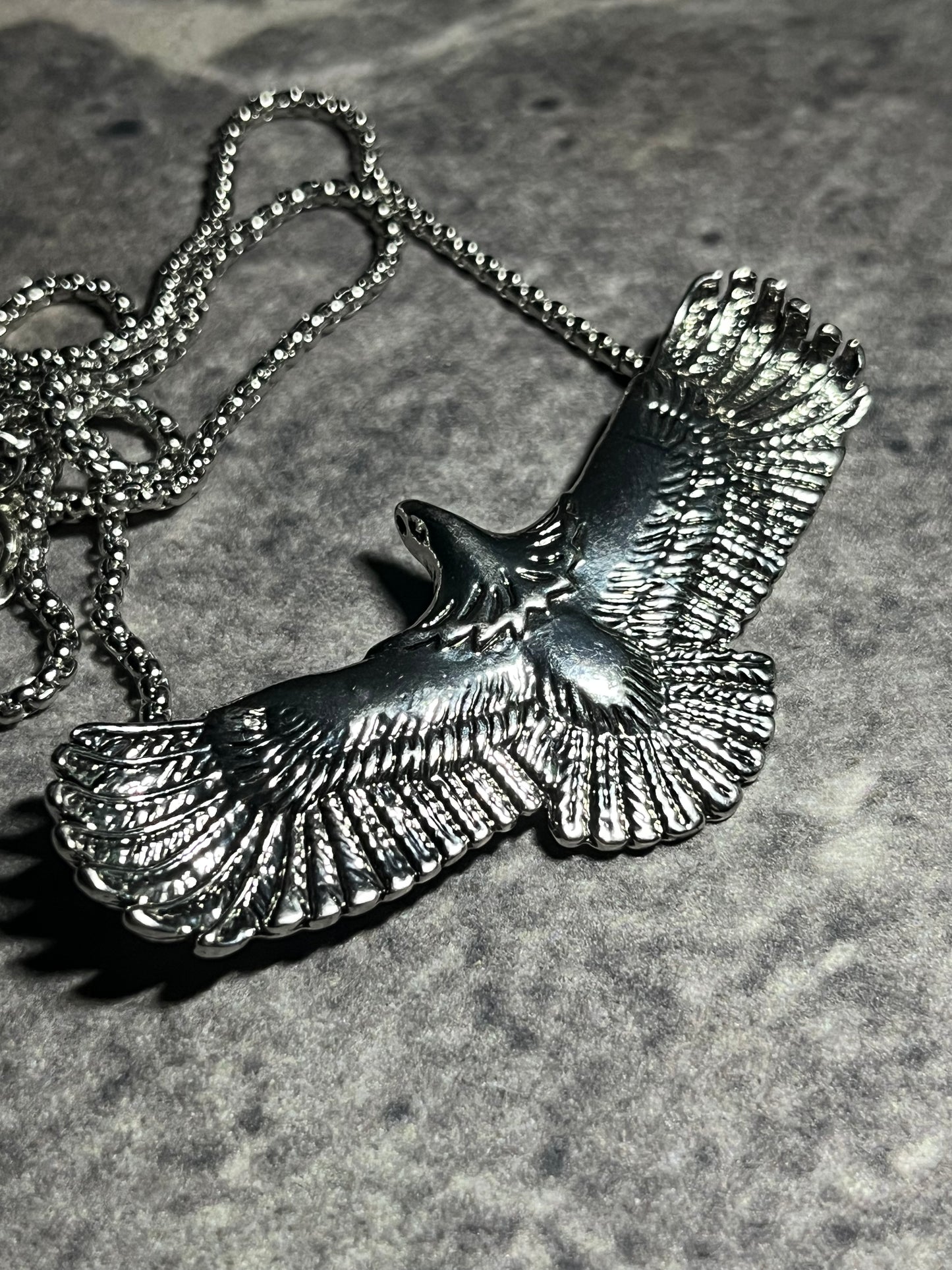Soaring Eagle Pendant – Silver Freedom Necklace