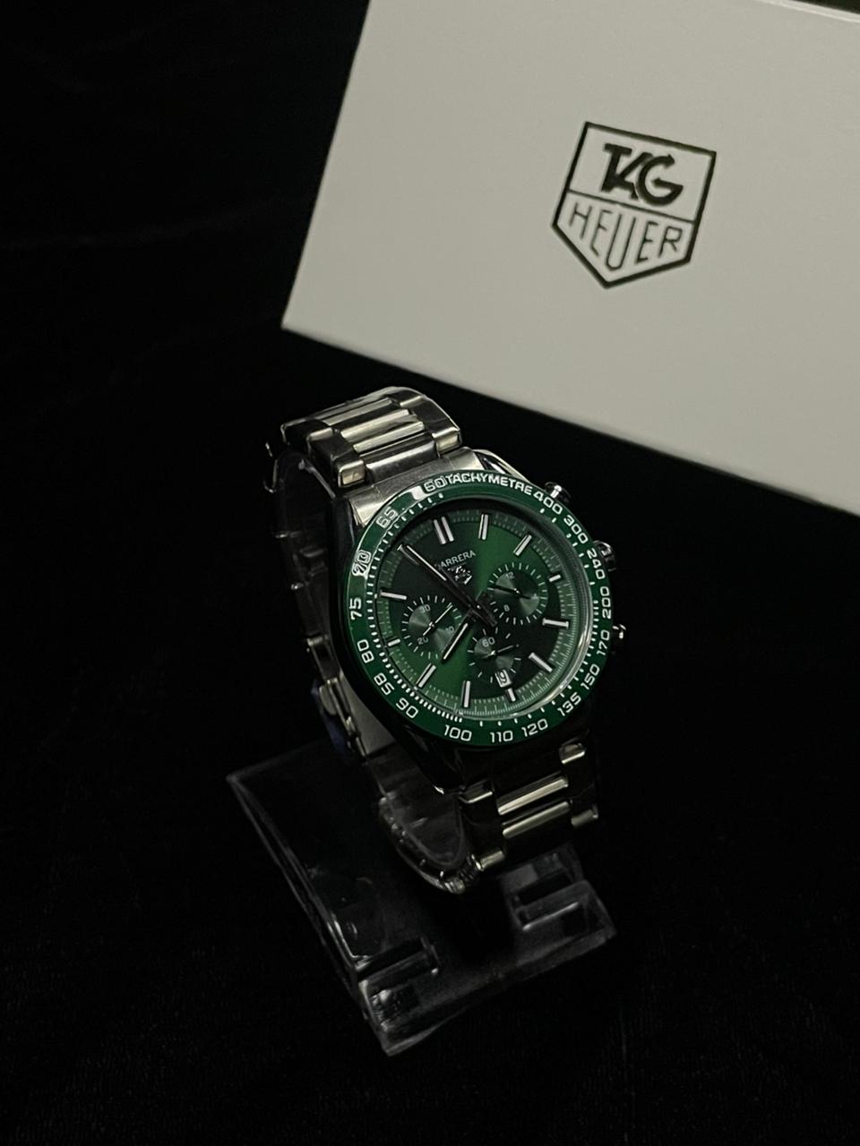 TAG Heuer Carrera Chronograph (44mm)with a Green Dial