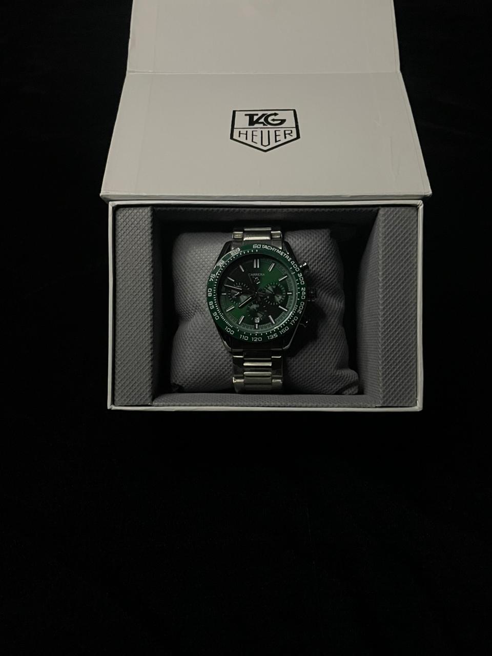 TAG Heuer Carrera Chronograph (44mm)with a Green Dial